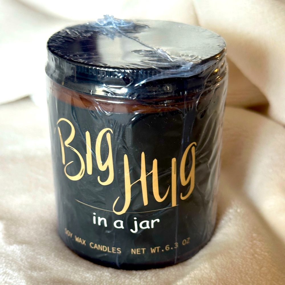 Big hug in a jar soy wax candle 3 inch 6.3 oz